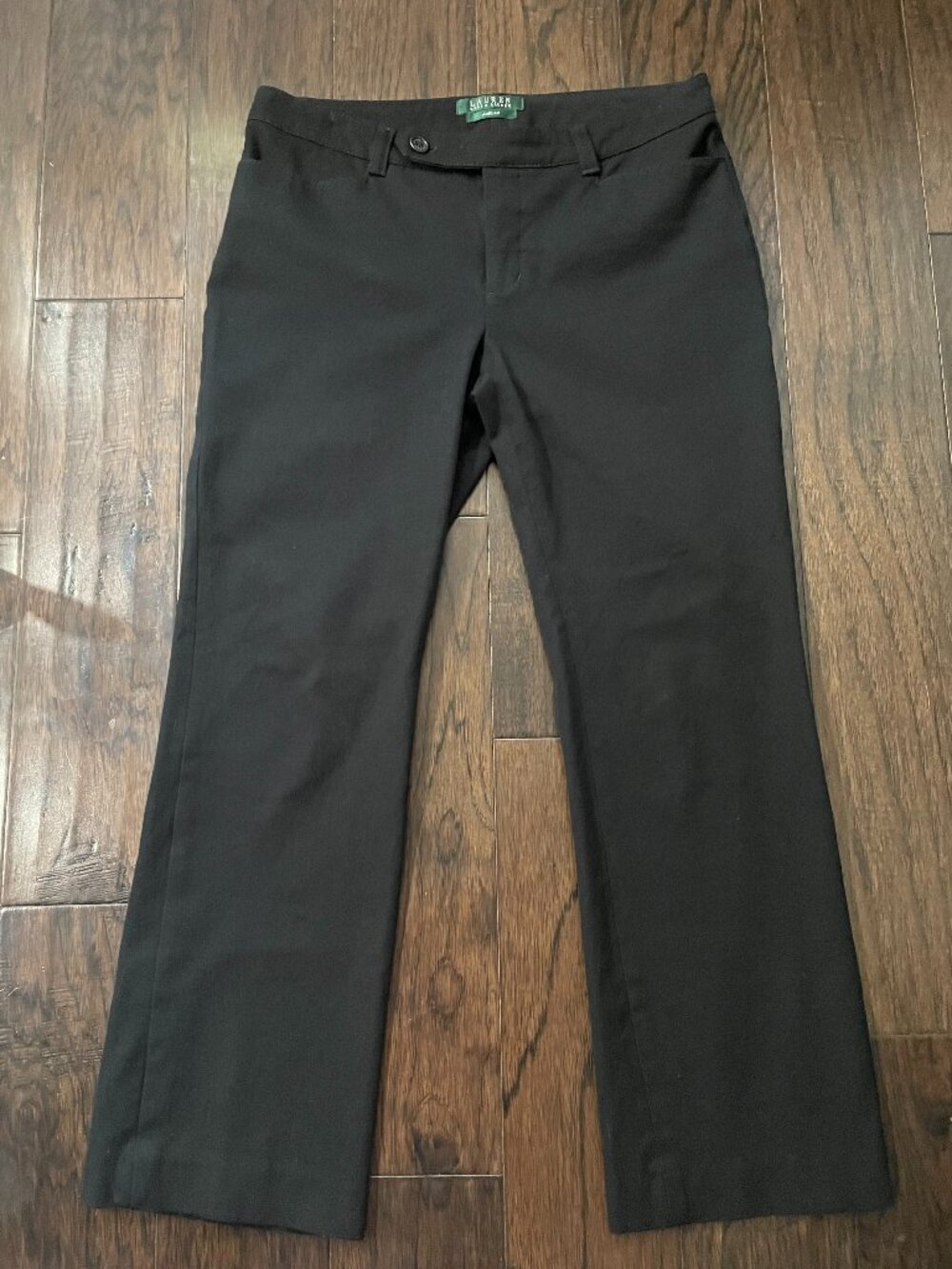 LAUREN Ralph Lauren Adelle Pants, Size 6, Black